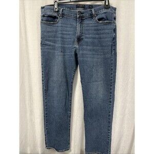 Lucky Brand 363 Vintage Straight Blue Stretch Denim Jeans Men Size 38